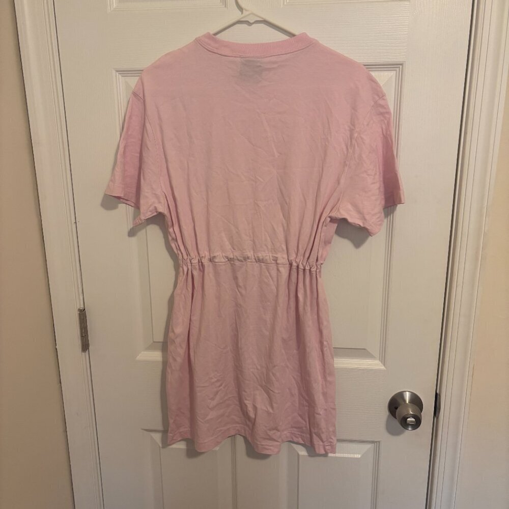 Nike Sportswear Icon Clash Size Small Logo Pink Drawstring Mini Women's Dress - Picture 6 of 8